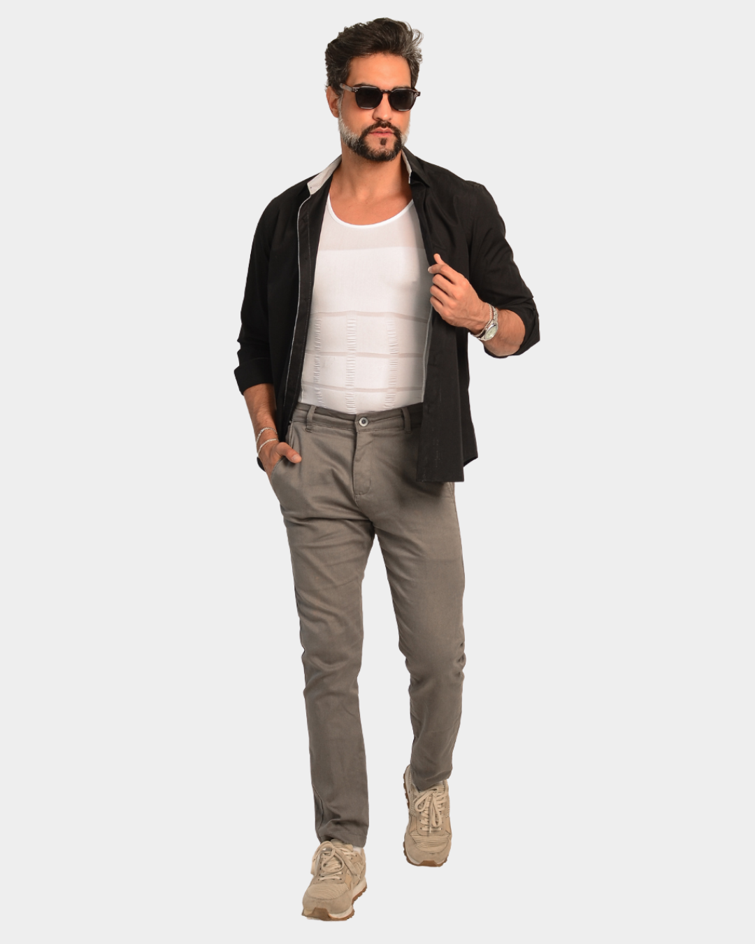 Camiseta Masculina FitShape™ – Modelagem Corporal Instantânea