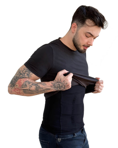 Camiseta Masculina FitShape™ – Modelagem Corporal Instantânea